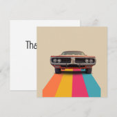 ハッピー40th誕生日カスタマイズ可能なヴィンテージレトロ 招待状 (正面/裏面)