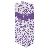 ハッピー40th誕生日ナンバーパターンコラ/ホワイト40 ワインギフトバッグ (裏面アングル)