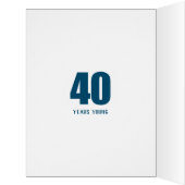 ハッピー40th誕生日パパ番号40フォトコラージュ (内側(左))