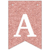 ハッピー40th誕生日フォトバラ金ゴールドグリッター バンティングフラッグ (第3の旗)