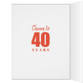 ハッピー40th誕生日40ナンバーフォトコラージュ大 (内側(左))