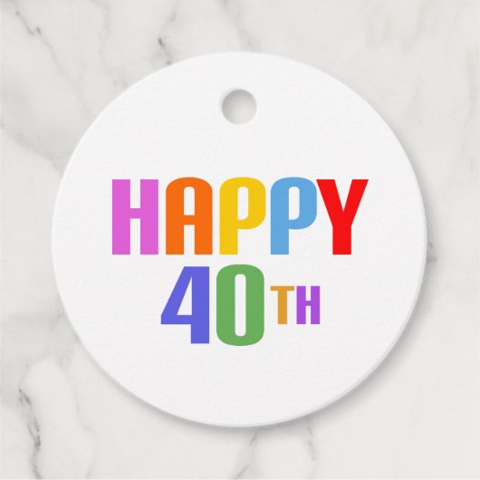 ハッピー40th フェイバータグ (正面)