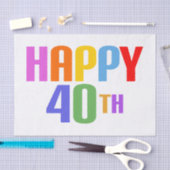 ハッピー40th 薄葉紙 (クラフト)