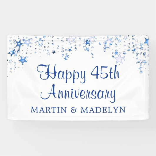 ハッピー45周年サファイアブルースターズ 横断幕 (横)