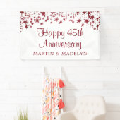 ハッピー45周年ルビーグリッタースターズバナー 横断幕 (インサイチュ)