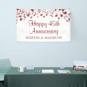 ハッピー45周年ルビーグリッタースターズバナー 横断幕 (トレードショー)