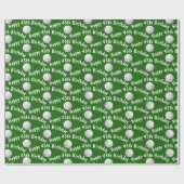 ハッピー45誕生日ゴルフボール ラッピングペーパー (フラット)