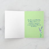 ハッピー45誕生日シスターフラワーブーケ カード (内部)