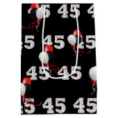 ハッピー45誕生日バルーン中抱き枕 ミディアムペーパーバッグ (裏面)