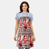 ハッピー45誕生日 エプロン (着用した状態)