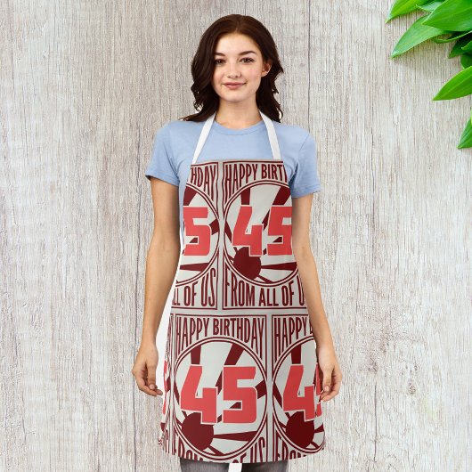 ハッピー45誕生日 エプロン