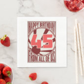 ハッピー45誕生日 スタンダードランチョンナプキン (インサイチュ)