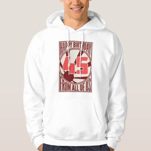 ハッピー45誕生日 パーカ (正面)