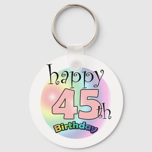 ハッピー45誕生日（ローゼ） キーホルダー (正面)