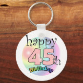 ハッピー45誕生日（ローゼ） キーホルダー (正面)