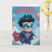 ハッピー4thバースデーカード カード (黄色い花)