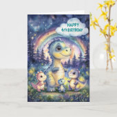 ハッピー4thバースデーカード カード (黄色い花)