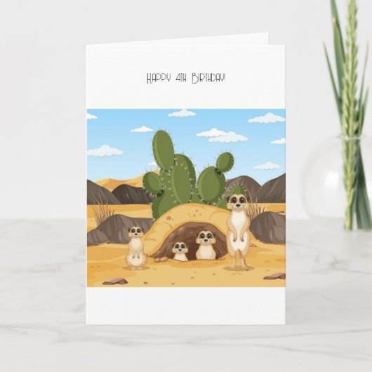 ハッピー4thバースデーカード シーズンカード (正面)