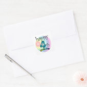 ハッピー4th誕生日ヴィエルカンテステッカー スクエアシール (封筒)
