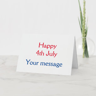 ハッピー4th 7月の独立記念日の追加ネーム文字 箔シーズンカード