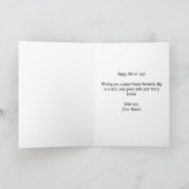 ハッピー4th 7月シーズー(犬)tzu not dog USA国旗の挨拶 カード (内部)