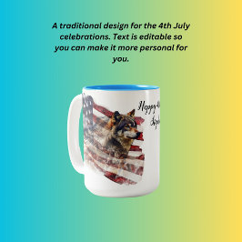 ハッピー4th 7月スティーブン ツートーンマグカップ