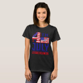 ハッピー4th 7月独立記念日7月4日 tシャツ (正面フル)