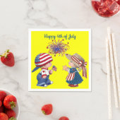 ハッピー4th of 7月紙ナプキンス スタンダードカクテルナプキン (インサイチュ)