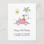 ハッピー50おもしろい誕生日ユーモアのあるカード ポストカード (正面)