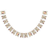 ハッピー50年ピンク素朴秋フローラ記念日 バンティングフラッグ (全)