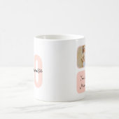 ハッピー50誕生日カスタムフォトコラージュ コーヒーマグカップ (中央)