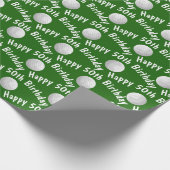 ハッピー50誕生日ゴルフボール ラッピングペーパー (角)