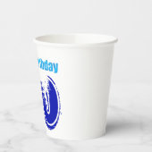 ハッピー50誕生日パーソナライズされた紙カップ 紙コップ (左)