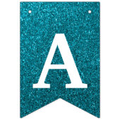 ハッピー50誕生日フォトティール（緑がかった色）グリッター バンティングフラッグ (第3の旗)