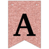 ハッピー50誕生日フォトバラ金ゴールドグリッター バンティングフラッグ (第3の旗)