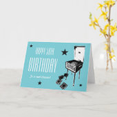 ハッピー50誕生日レトログリーティングカード カード (黄色い花)