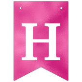 ハッピー50誕生日写真ホットピンクのバンティングフラグ バンティングフラッグ (第2の旗)