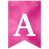 ハッピー50誕生日写真ホットピンクのバンティングフラグ バンティングフラッグ (第3の旗)