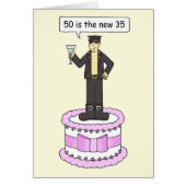 ハッピー50誕生日漫画50は新しい35 (正面)