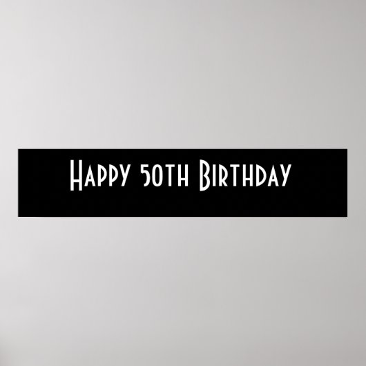 ハッピー50誕生日 ポスター (正面)