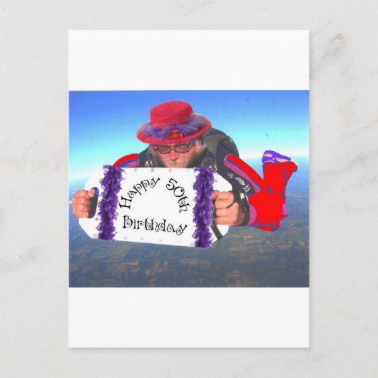 ハッピー50誕生日 ポストカード (正面)