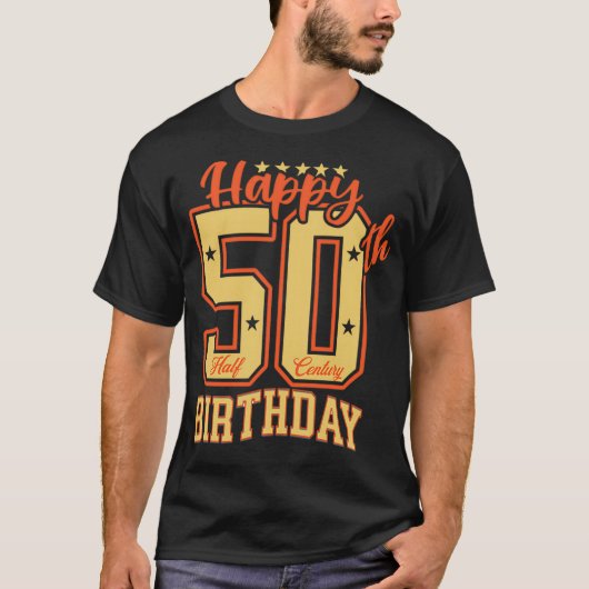 ハッピー50誕生日 Tシャツ (正面)
