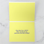 ハッピー50誕生日Groovy Ti-Dimeカードビッグ カード (内部)