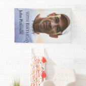 ハッピー50th誕生日の名前photo year男シンプル子min 横断幕 (インサイチュ)