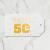 ハッピー50th ギフトタグ (正面 (横))
