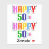 ハッピー50th シール (シート)