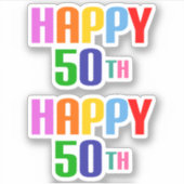 ハッピー50th シール (正面)