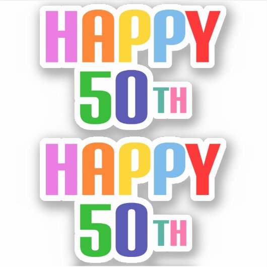 ハッピー50th シール (正面)