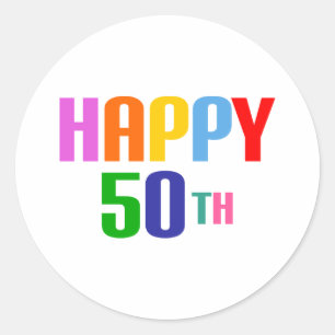 ハッピー50th ラウンドシール