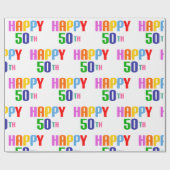ハッピー50th ラッピングペーパー (フラット)